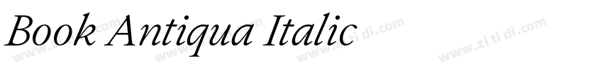 Book Antiqua Italic字体转换